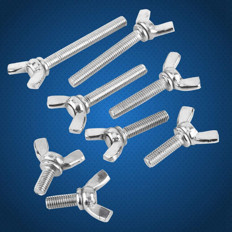 [Australia - AusPower] - 5pcs Wing Bolts M6 DIN316 304 Stainless Steel Thumb Butterfly Wing Hand Bolts (M6x12mm) M6*12mm 