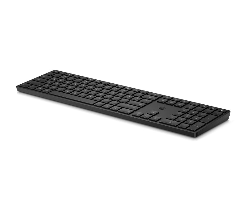 [Australia - AusPower] - HP 450 Wireless Programmable Keyboard Black - Slim, Full Size with Numpad, Wireless, USB Receiver, 20 programmable Keys, 4 LEDs, Laptop-Like Keys, 20-Months Battery, Low Power Indicator (4R184AA#ABL) 
