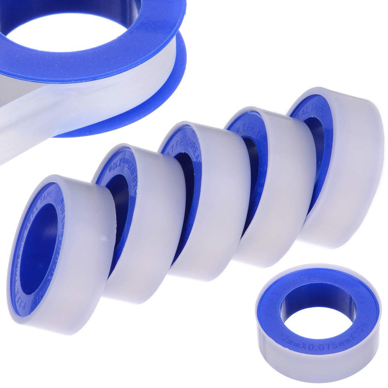 [Australia - AusPower] - PTFE Pipe Slealant Seal Teflon Tape Plumbers Tape - 10 Rolls Theard Flex Seal Tape Waterproof Plumbers Plumbing White 1/2" x 394 Inch 1/2 by 394 Inches 10 Rolls 