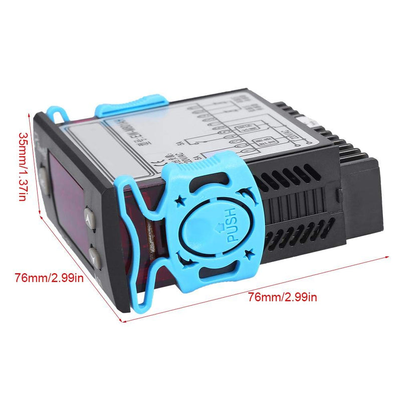 [Australia - AusPower] - Digital Sensor Temperature Controller, Differential Temperature Controller Thermostat AC220V/5A Sensor Probe for Solar Water Heater 