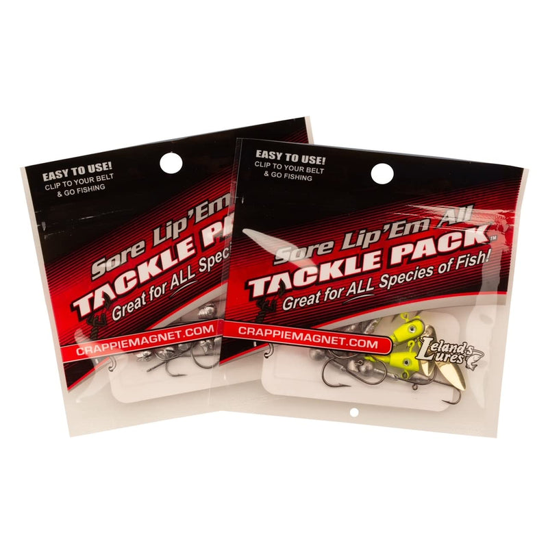 [Australia - AusPower] - Crappie Magnet Tackle Pack Kit - Fishing Lures, Jig Hooks, Split Shots - Designed to Catch Any Fish Including Bass, Crappie, Trout and More - Portable All Species Fishing Tackle Box 