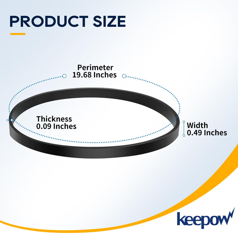 [Australia - AusPower] - KEEPOW Style R Replacement Belt for Eureka 4870 4872 4874 4875 4880 4885 Series Boss SmartVac, Replace Part 61110, 61110A, 61110B, 61110C (2 Pack) 