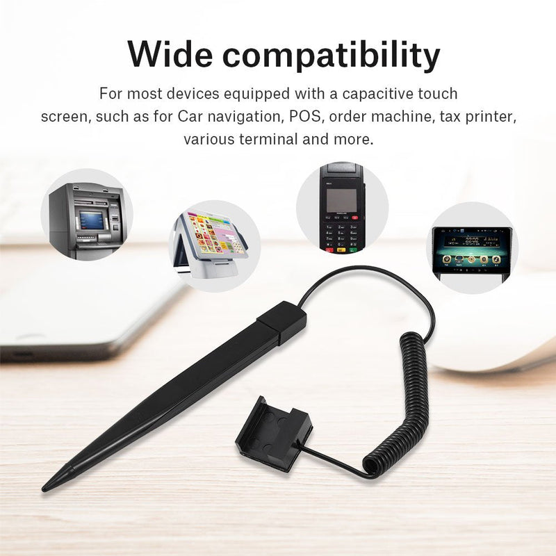 [Australia - AusPower] - Stylus Pen,Tangxi Spring Resistance Stylus Pen with Spring Rope Capacitive Touch Screen for Car Navigation GPS 