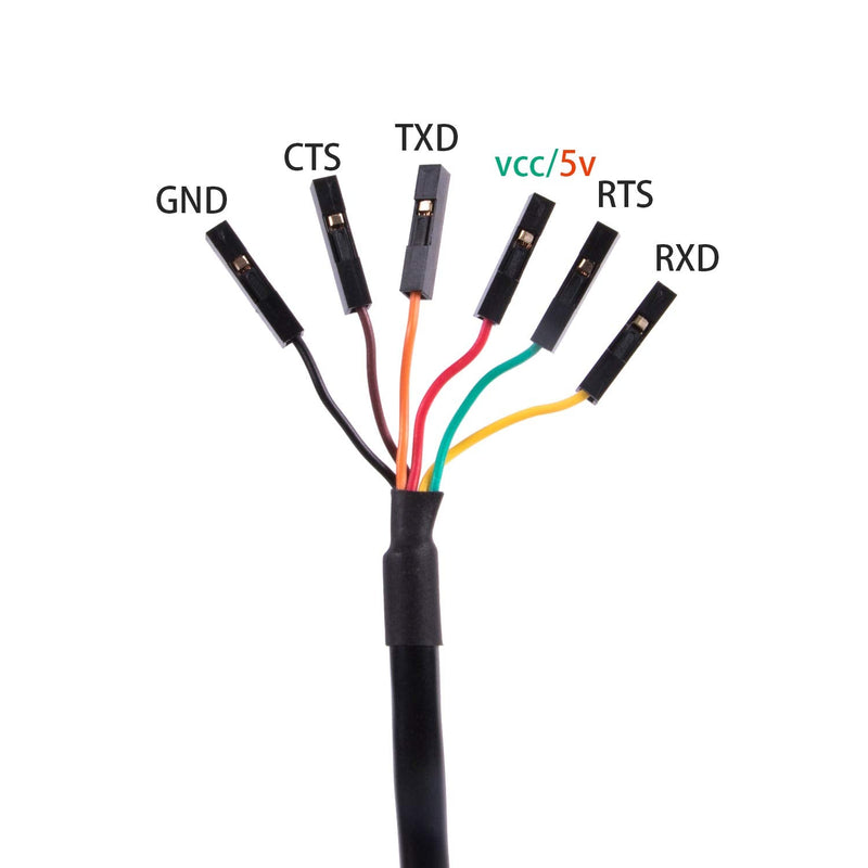 [Australia - AusPower] - USB to TTL UART Serial 5V 3.3V Adapter Converter Cable 4 Pin 0.1 inch Pitch Female Socket TTL-232r-RPI Debug Cable with FTDI Chip for Windows 10 8 7 XP Vista Android Mac OS … (Logic 3.3v Level) Logic 3.3v Level 