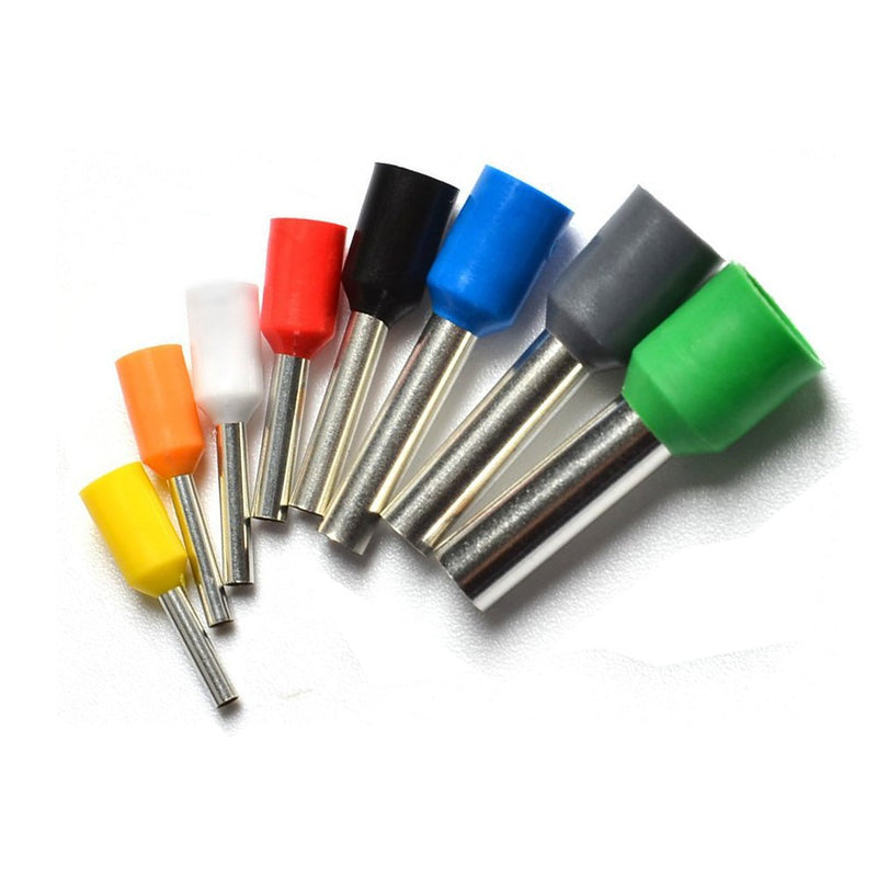 [Australia - AusPower] - EL-SKY 800pcs Assortment Ferrule Wire Copper Crimp Connector, Wire Terminals Kit, Wire Connector Kit, Insulated Cord Pin End Terminal AWG 22-10 Kit 