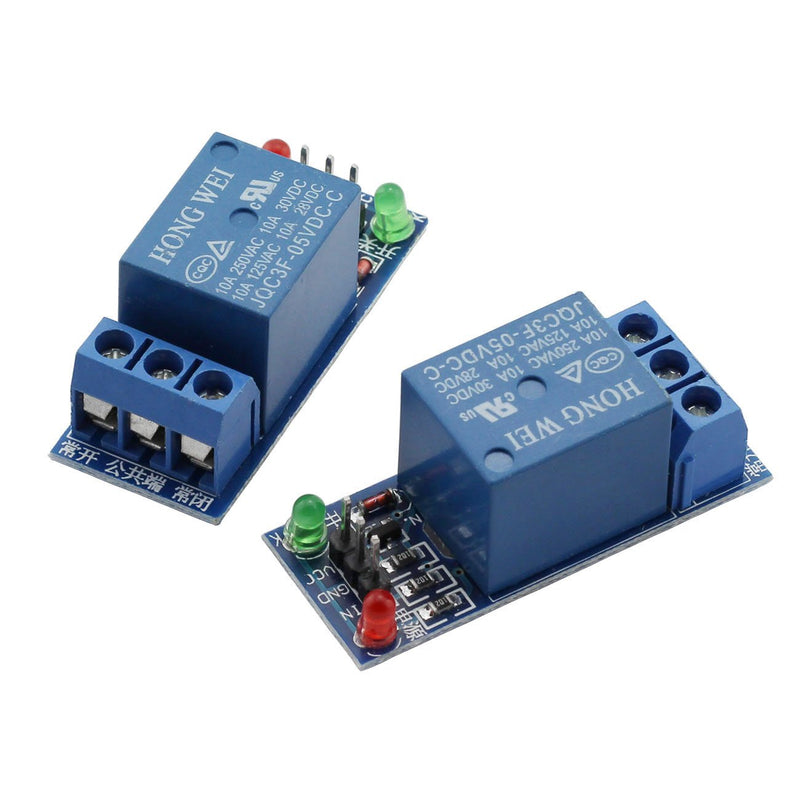 [Australia - AusPower] - ZYAMY 5-Pack DC 5V 1 Channel Relay Module Interface Board Shield Low Level Trigger for SCM Household Appliance Control 