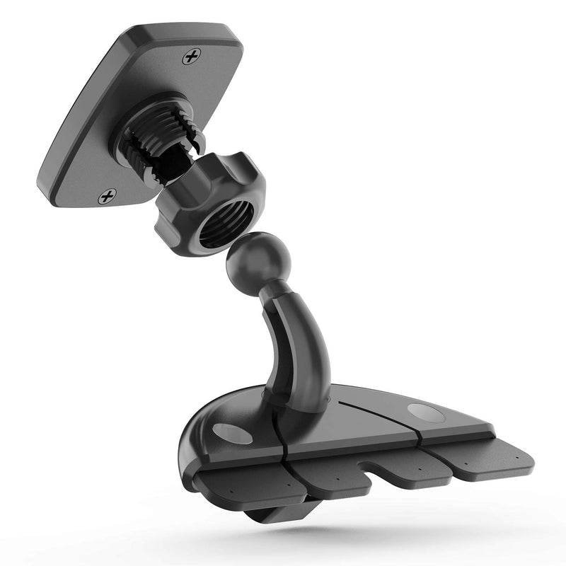[Australia - AusPower] - WixGear Rectangular Head Universal CD Slot Magnetic Car Mount Holder, for Cell Phones and Mini Tablets with Fast Swift-Snap Technology 