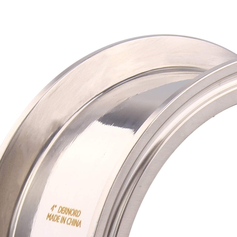 [Australia - AusPower] - DERNORD Sanitary Spool Tube with Clamp Ends,Stainless Steel 304 Seamless Round Tubing with 4 inch Tri Clamp Ferrule Flange (Tube Length: 2 Inch / 51MM) Tube Length: 2 Inch / 51MM 