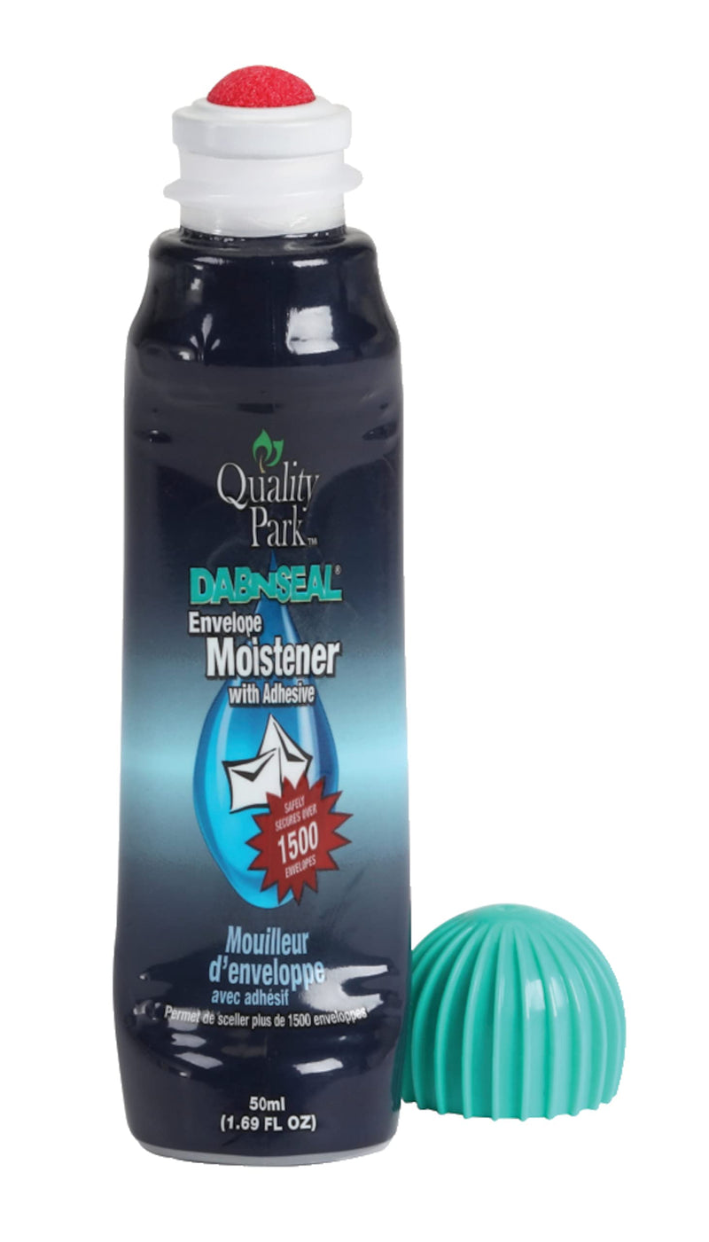 [Australia - AusPower] - Quality Park Dab-N-Seal Envelope Moistener with Adhesive, 50ML Bottle, 4 Pack (46071) 