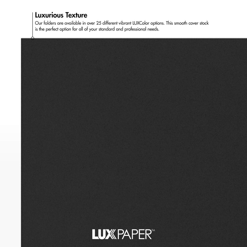 [Australia - AusPower] - 9 x 12 Presentation Folders - Midnight Black (10 Qty) | Perfect for Tax Season, Brochures, Sales Materials and so Much More!| LUX-PF-56-10 