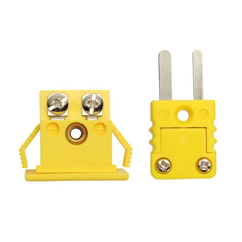 [Australia - AusPower] - SeaISee K-Type Panel Mount Thermocouple Miniature Socket and Plug Connector(Yellow) 