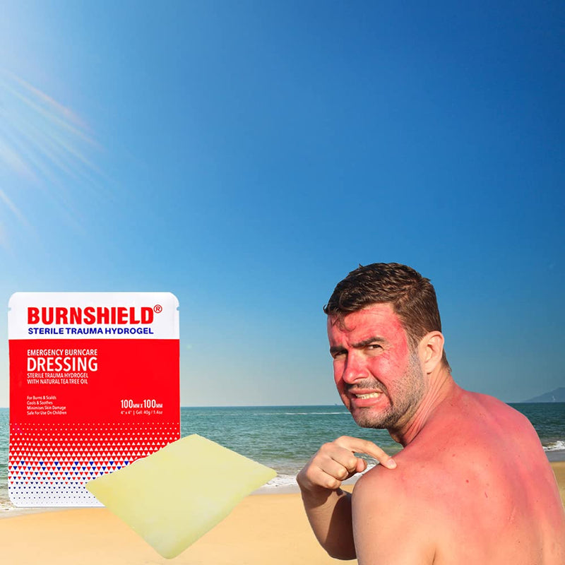 [Australia - AusPower] - Burnshield 4" X 4" Burn Dressing, Sterile - 6 Count 