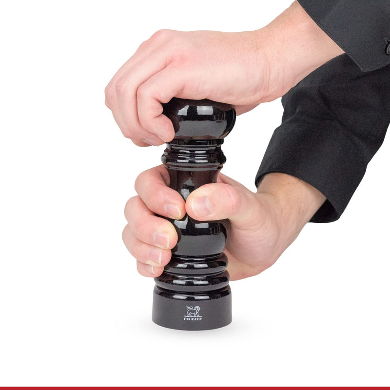 [Australia - AusPower] - Peugeot - Paris Manual Pepper Mill - Adjustable Grinder - Beechwood, Gloss Black 