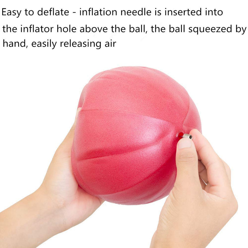 [Australia - AusPower] - Jogi-HHACQUIT Mini Fitness Exercise Ball Kit with Hand Pump for Yoga, Pilates, Body Balance, Core Training and Stability, 8" 