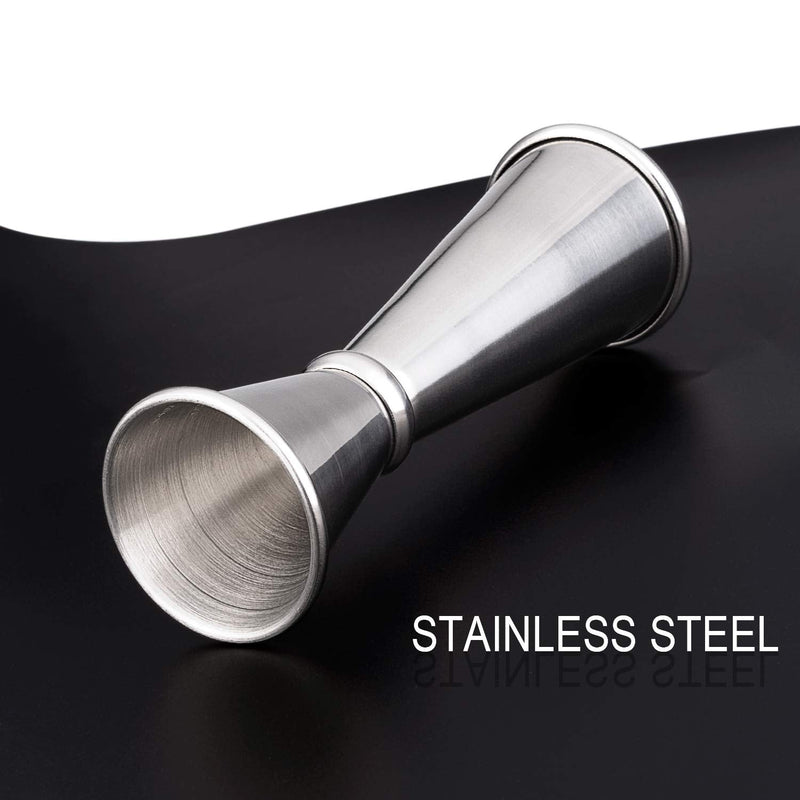 [Australia - AusPower] - 3PCS Double Jigger & Cocktail Jiggers Stainless Steel 1 Ounce X 2 Ounce Alcohol Measuring Tools 