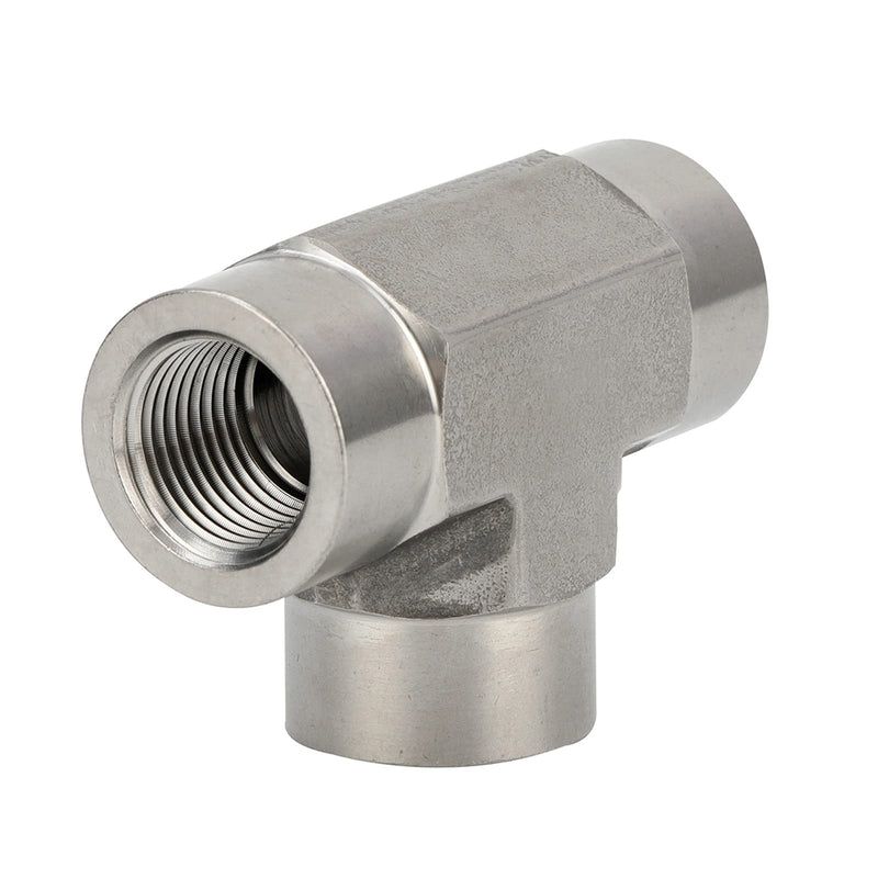 [Australia - AusPower] - Pysrych Stainless Steel 304 Forged Pipe Fitting Tee 1/2Inch NPT Female x 1/2Inch NPT Female x 1/2Inch NPT Female T-fitting 3 Ways Connector 2000psi, 1/2 Inch Fnpt x 1/2 Inch Fnpt x 1/2 Inch Fnpt SS304 1/2" Fnpt x 1/2" Fnpt x 1/2" Fnpt 