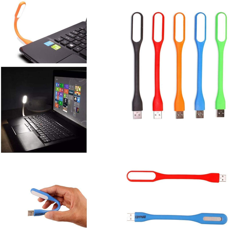 [Australia - AusPower] - EBYPHAN Mini USB Light for Keyboard, Flexible USB Laptop Light, Adjustable USB Lamp for Notebook Computer(Gooseneck Structure, LED Lighting Source, 10-Pack) 