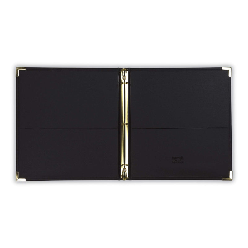 [Australia - AusPower] - Samsill Classic Collection Executive Presentation 3 Ring Binder/Portfolio Binder, Half Inch Binder, Brass Round Ring (Holds 100 Sheets), Black .5 Inch 