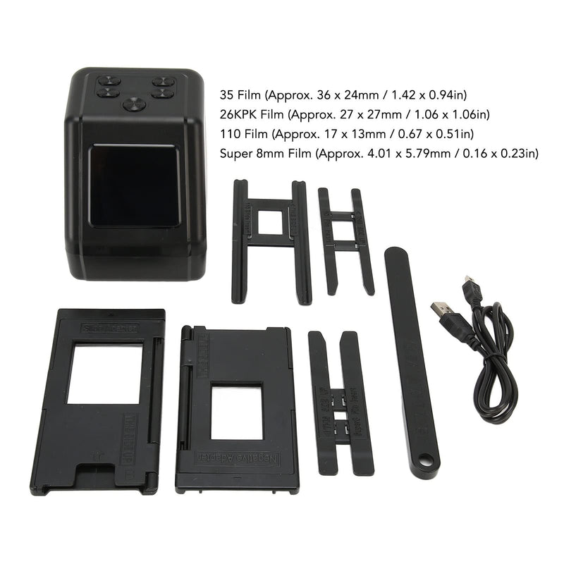 [Australia - AusPower] - VBESTLIFE 12MP All in 1 Film & Slide Scanner, 2inch IPS Screen, 2Seconds Converts 35mm 135 110 126 and Super 8 Films, Slides, Negatives to Digital JPG Photos 