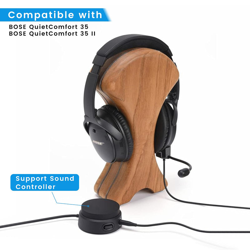 [Australia - AusPower] - Detachable Mic Replacement for Bose QuietComfort 35 II(QC35 II) & Quiet Comfort 35(QC35) Headphones, Boom Gaming Microphone with Mute Switch for Xbox One, PS4, PS5, PC 