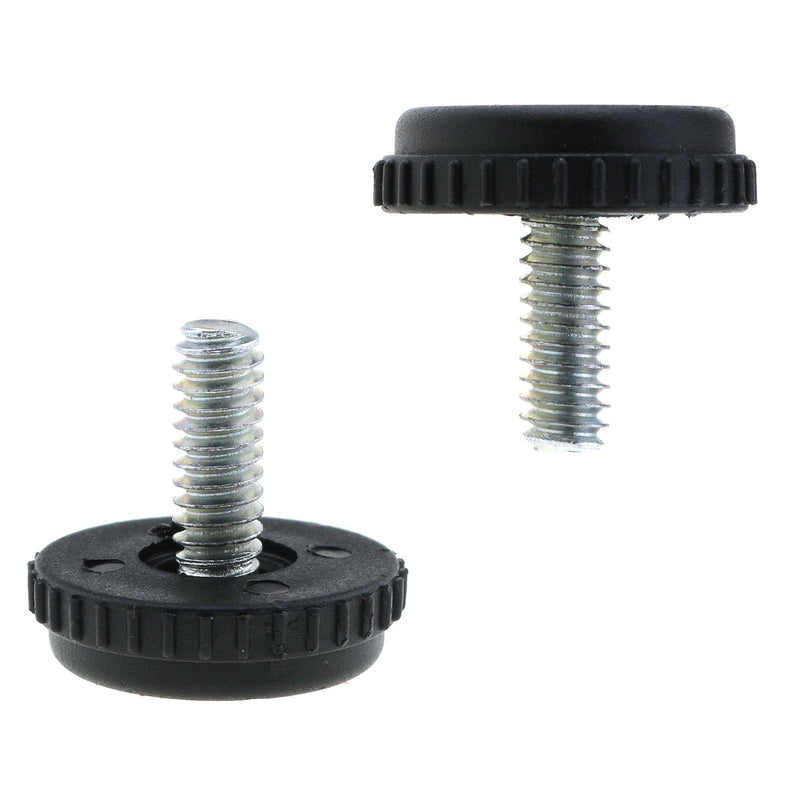 [Australia - AusPower] - MEETOOT 12PCS Screw in Threaded Furniture Leveler Furniture Leveling Feet 1/4-20 Furniture Adjustable Non Slip Feet for Furniture Table Chair Cabinet and Bathroom Cabinet 