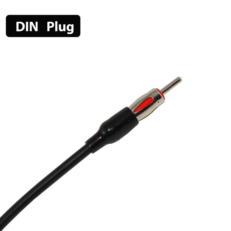 [Australia - AusPower] - Anina Car Radio Antenna Adapter Cable Extension DIN Plug Connector Female to Male AM FM Car Stereo Head Unit Media Receiver Player for Vehicle Truck 