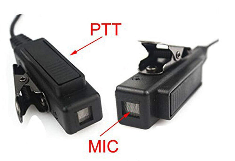 [Australia - AusPower] - 3'2 Wire Earpiece Mic Headset Mic Acoustic Tube Noise Reduction Reinforced Compatible with Motorola XPR6000 XPR6500 XPR6550 XPR7000 XPR7550 XiR P8200 XiRP8268 APX1000 APX6000 APX8000 Two Way Radio 