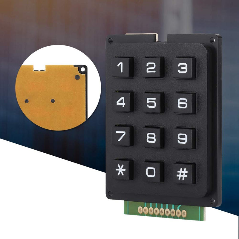 [Australia - AusPower] - 12 Button Keyboard Modules, 12 Keys 3x4 Push Buttons External Keypad Modules for MCU 