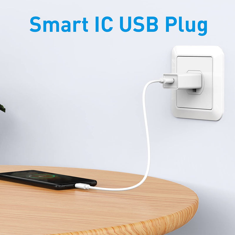 [Australia - AusPower] - YooGoal 4-Pack USB Wall Charger USB Wall Plug 5V 2.1A AC Power Adapter Compatible with iPhone 13 12 11 Pro Max X XS MAX 8 8Plus 7 7Plus 6 6s Plus Pad Pods Samsung,Tablet,Kindle and More (White) 