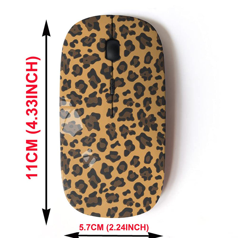[Australia - AusPower] - 2.4G Wireless Mouse with Cute Pattern Design for All Laptops and Desktops with Nano Receiver - Animal Print Graphic 
