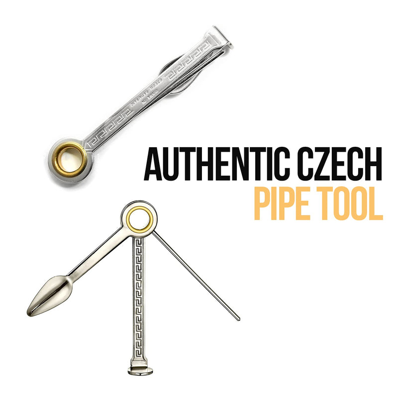 [Australia - AusPower] - 100% Authentic Czech Stainless Steel 3 in 1 Tobacco Pipe Tool Cleaner - Smoking Pipe Reamer Tamper Pokers Tool 