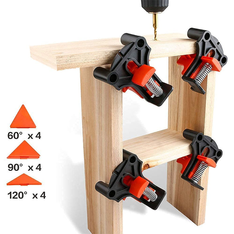 [Australia - AusPower] - Corner Clamps for Woodworking - 4PCS 60/90/120 Degree Right Angle Clamps for Welding | Photo Framing | Drilling | Cabinets - Pro Angle Clips Set of 4 