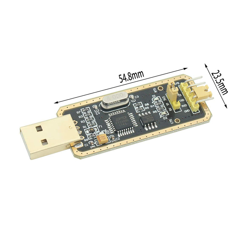 [Australia - AusPower] - USB to TTL Serial Adapter, USB to Serial Converter for Development Projects - Featuring Genuine FTDI USB UART IC ¡FT232BL¡¯ Chip Compatible with Windows 10 