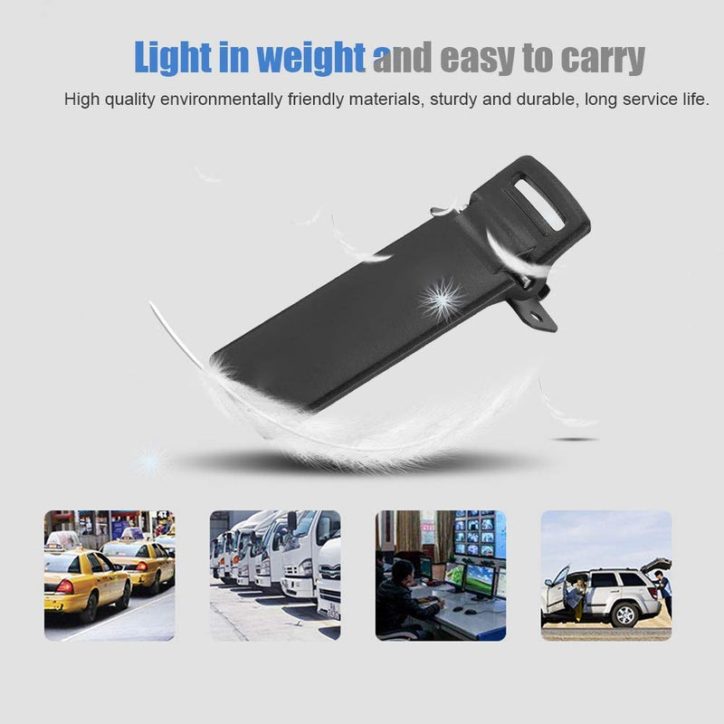 [Australia - AusPower] - 5pcs Back Clip, Belt Clip for Baofeng UV-5R original belt clip,Waist Radio Clip on your belt, pocket or handbag,Two Way Radio Waist Belt Clip 
