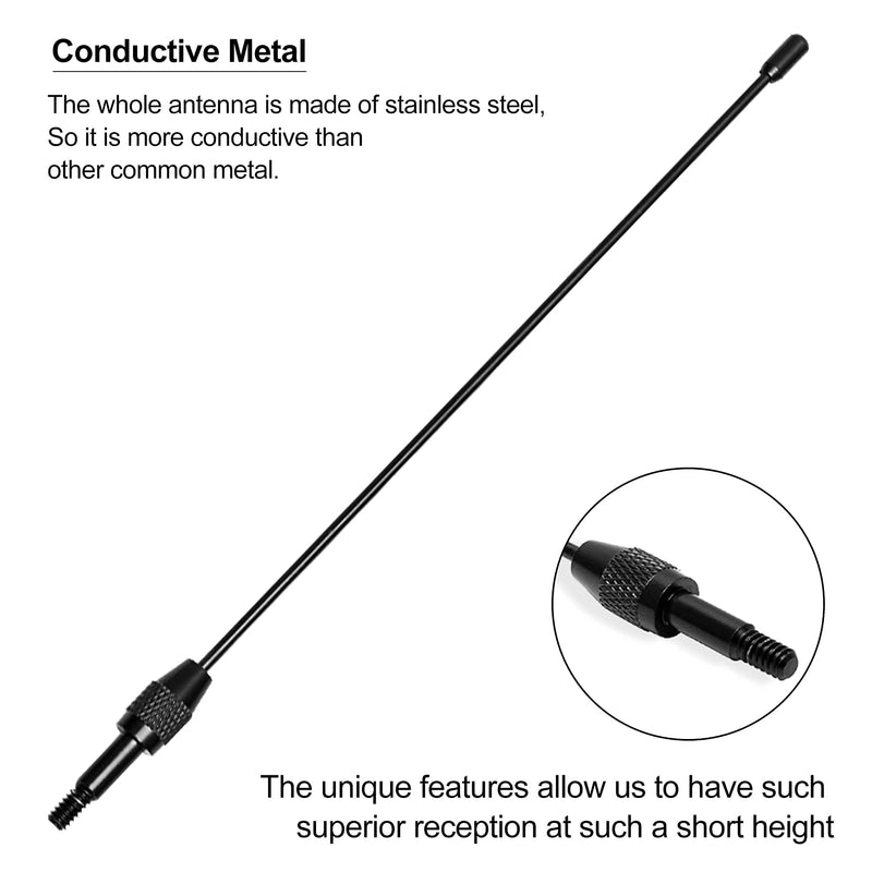 [Australia - AusPower] - KSaAuto Antenna Compatible with 1979-2009 Ford Mustang GT V6 | 8 Inches Premium Metal Antenna Mast Replacement | Designed for Optimized FM/AM Radio Reception 