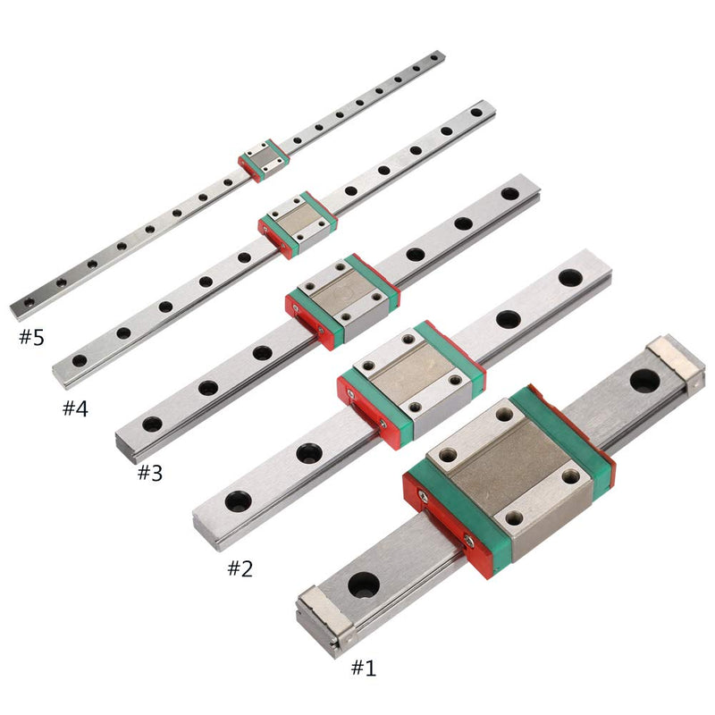 [Australia - AusPower] - LML12B Linear Rail Mini Bearing Steel Guide Rail Slide Rail+ Slide Block Variety Length (100mm) 100mm 