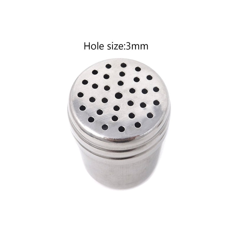[Australia - AusPower] - Honbay 2PCS 5 oz Stainless Steel Dredge Salt Sugar Spice Pepper Shaker Seasoning Cans 