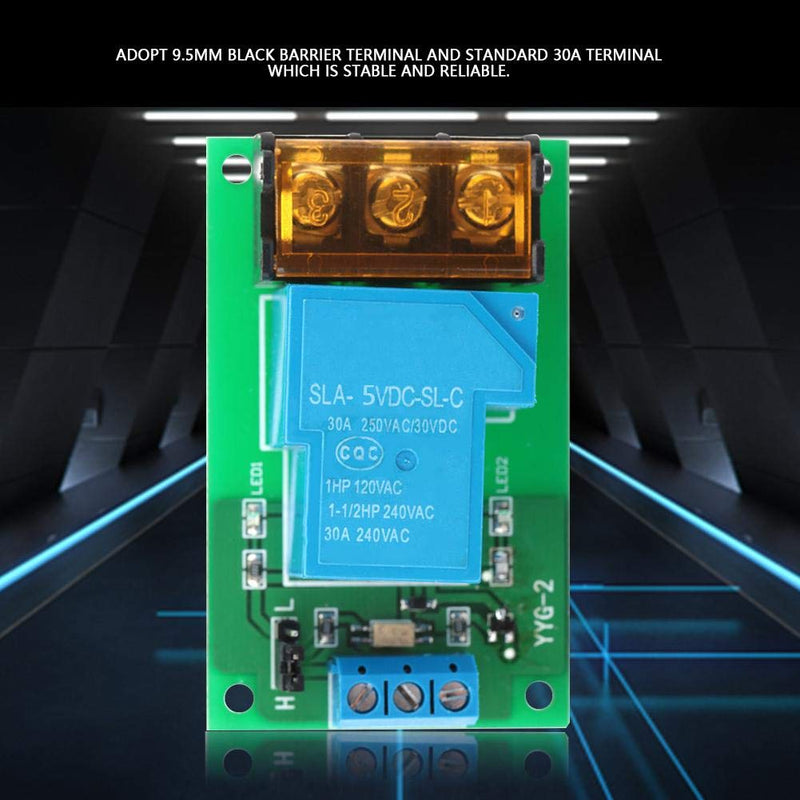 [Australia - AusPower] - YWBL-WH Relay Module One Way 30A Optocoupler Isolation Relay Module High Power Relay High/Low Level Trigger YYG-2(5VDC) 