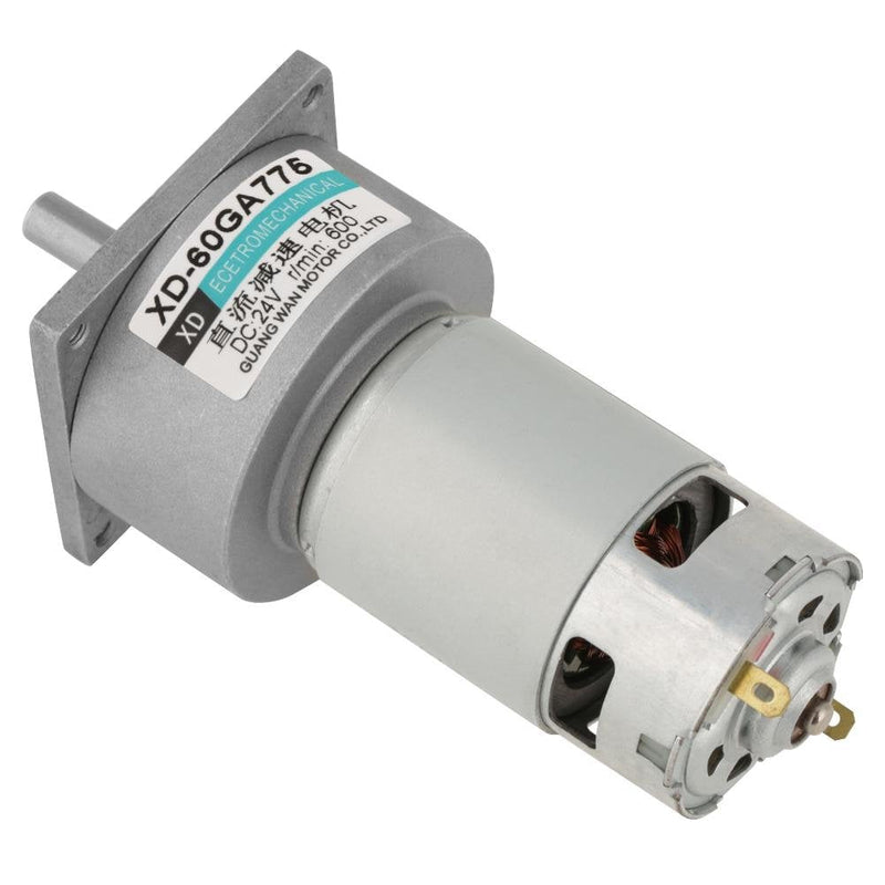 [Australia - AusPower] - DC12V/24V 35W Mini DC Gear Motor Metal Speed Adjustable Large Torque Motor CW/CCW(12v 600rpm) 12v 600rpm 