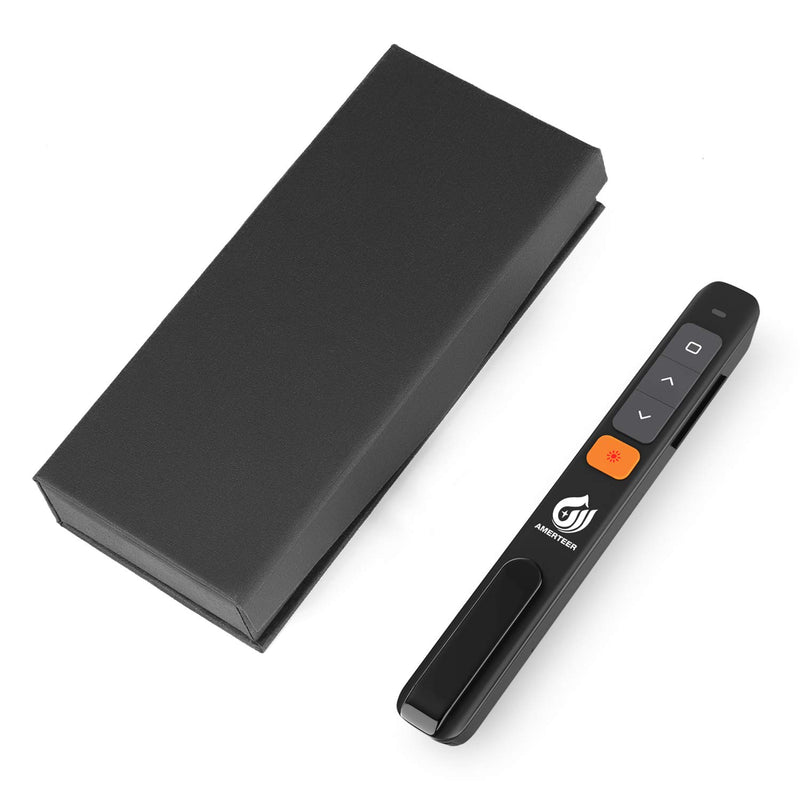 [Australia - AusPower] - Wireless Presenter, AMERTEER RF 2.4GHz USB and Type-C Presentation Remote with Hyperlink &Volume Control PowerPoint Remote Clicker for Mac Book/Air/Pro 