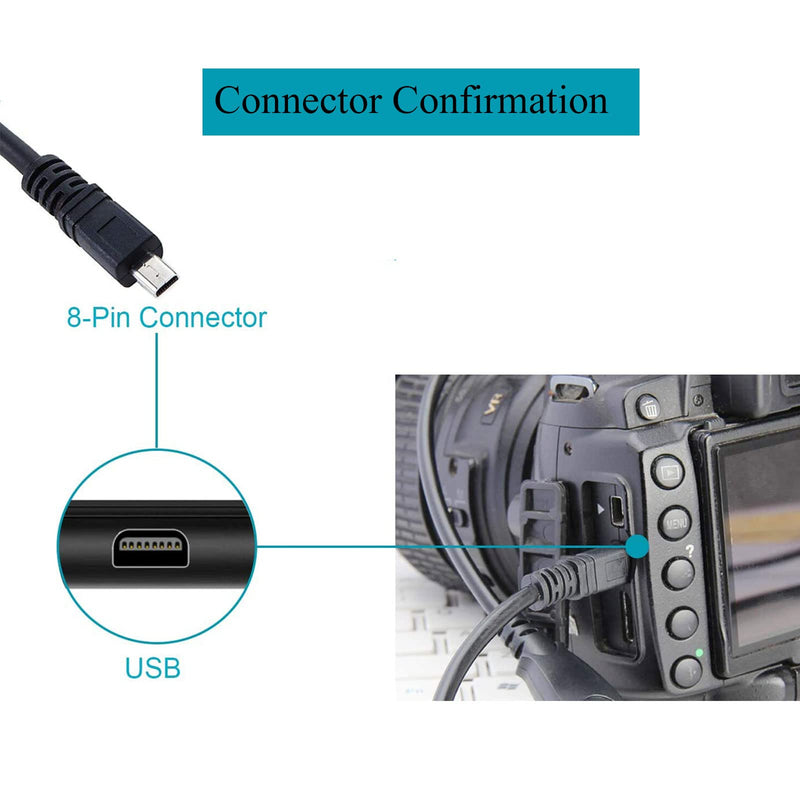 [Australia - AusPower] - Replacement Camera Transfer Data Sync Charger Charging Cable Cord Replacement for Fujifilm FinePix J10 J100 J110w J12 JV160 JV170 and More (4.9ft) 