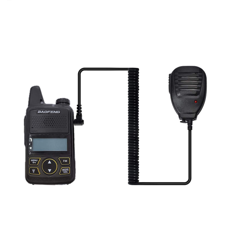 [Australia - AusPower] - HYS Handheld Speaker Mcirophone, Shoulder Remote Speaker Mic, Reinforce Cable PTT Mic for Baofeng UV3R BF-T1 T6 for Yeasu FT-10R FT-40R FT-50R FT-60R FT-70D Walkie-Talkie Two Way Radio Accessories 