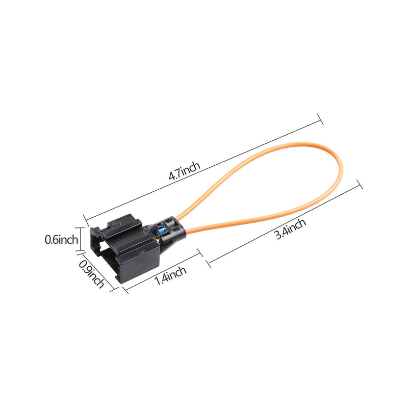 [Australia - AusPower] - Easyget Fiber MOST Optical Optic Loop Bypass Female Adapter For Mercedes Benz, Audi, VW, Porsche 