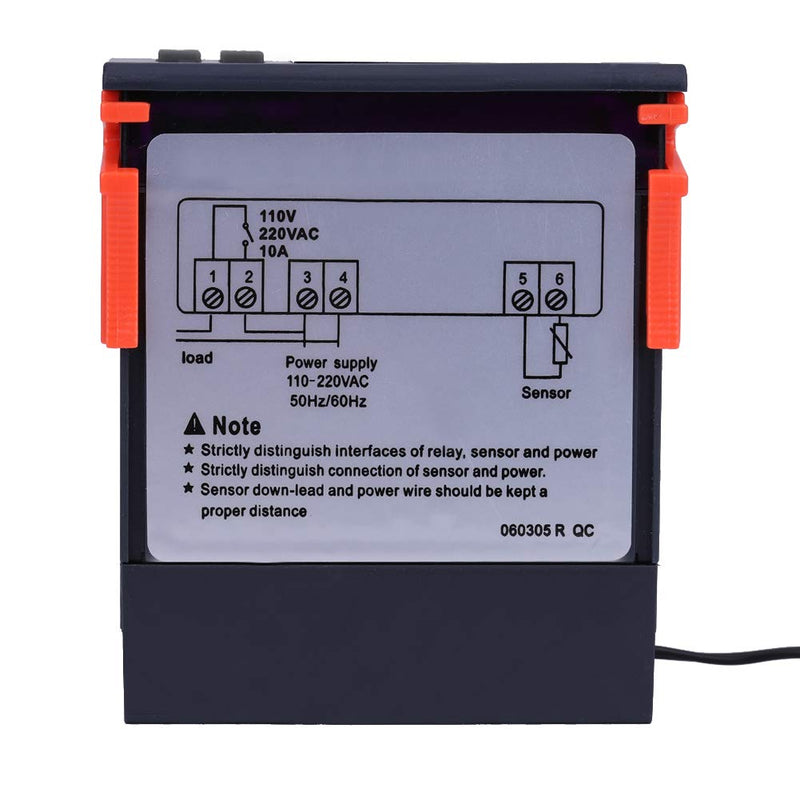 [Australia - AusPower] - Thermostat Controller Thermostat Controller STC-2000 Temperature Sensor Digital Display Heating and Cooling Modes for Industrial Production with Probe 