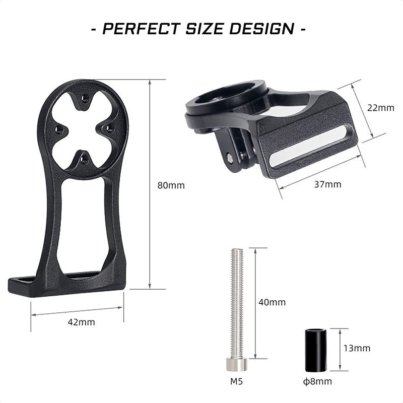 [Australia - AusPower] - KIEVODE Bike Extended Out-Front Mount Kit for Garmin Edge, Bicycle Handlebar Mount Computer GPS Holder for NiteRider Adapter, Sports Action Camera, 25 130 200 500 510 520 800 810 820 1000 1030 