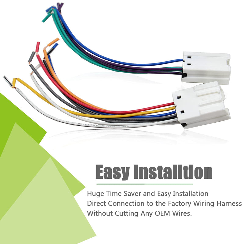 [Australia - AusPower] - RED WOLF Replacement for Nissan 1995-2008, Infiniti 1990-2008 Aftermarket Radio Stereo Install Wiring Harness Plug Connector 