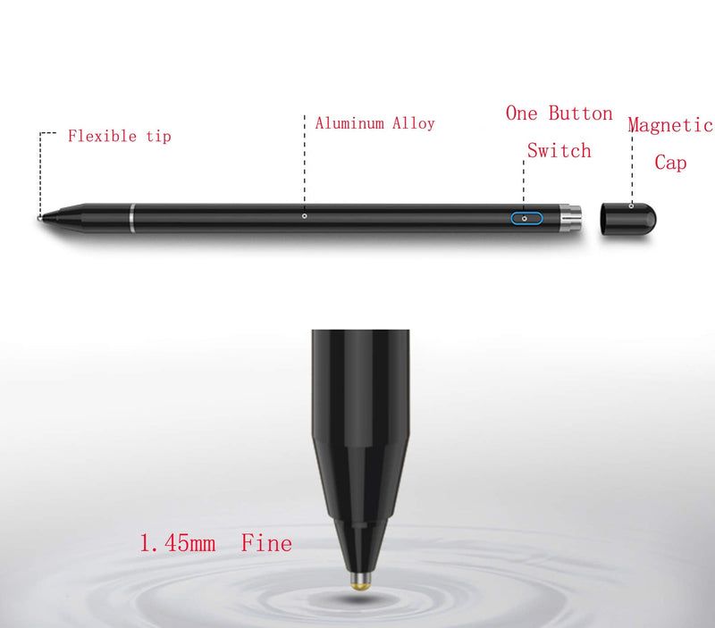 [Australia - AusPower] - Stylus Pen for Touch Screens, Digital Pencil Active Pens Fine Point Stylist Compatible with iPhone iPad Pro and Other Tablets 