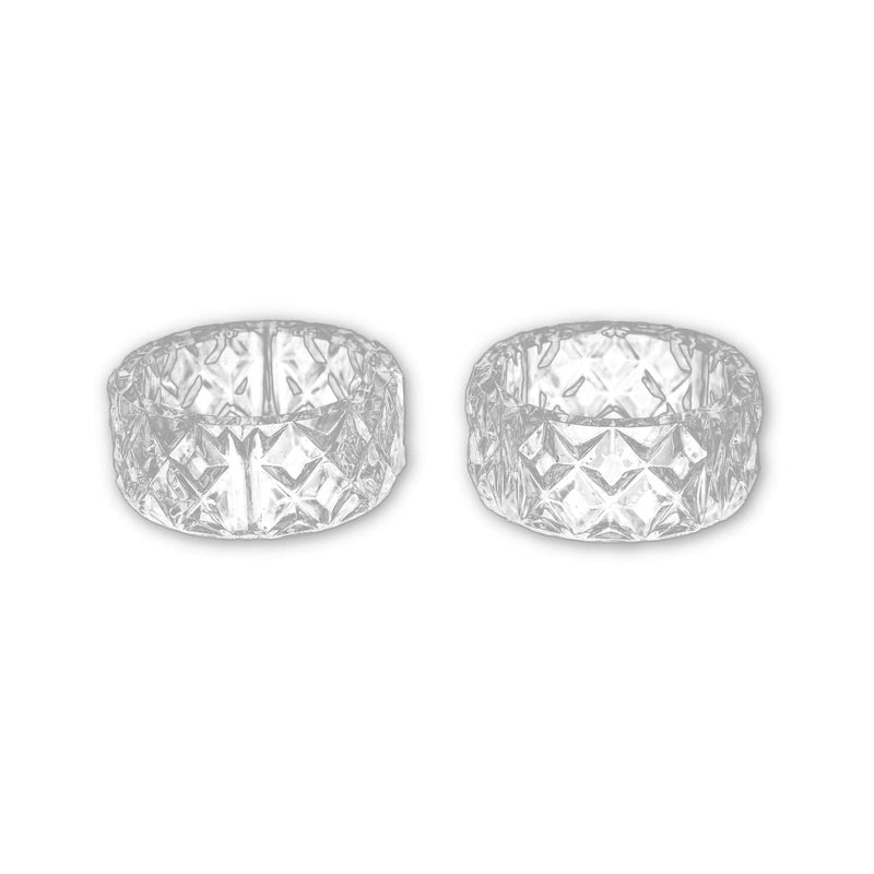 [Australia - AusPower] - Clear Crystal Plastic Napkin Holder Rings 12 Pieces 2 inch 