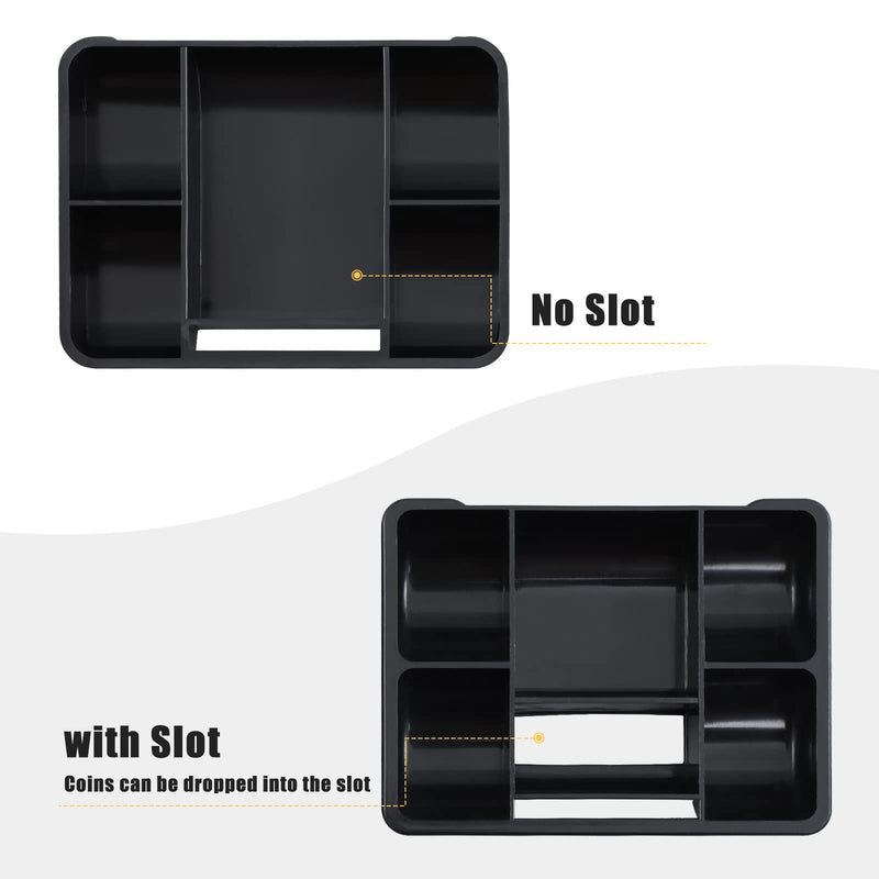 [Australia - AusPower] - Xydled Locking Steel Mini Cash Box with Removable Coin Tray and Key Lock,4.92" x 3.74" x 2.36",Black Black Small 