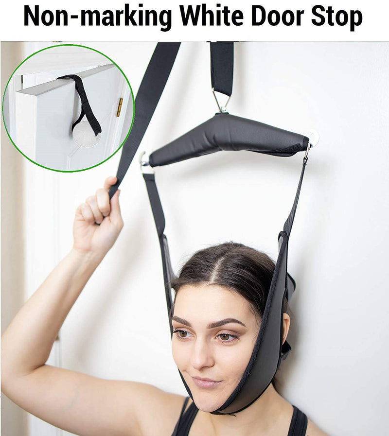 [Australia - AusPower] - Over The Door Cervical Traction Neck Stretcher - Easy Setup - Neck & Shoulder Pain Relief for Home, Physical Therapy, Disc Bulges, Spinal Decompression 